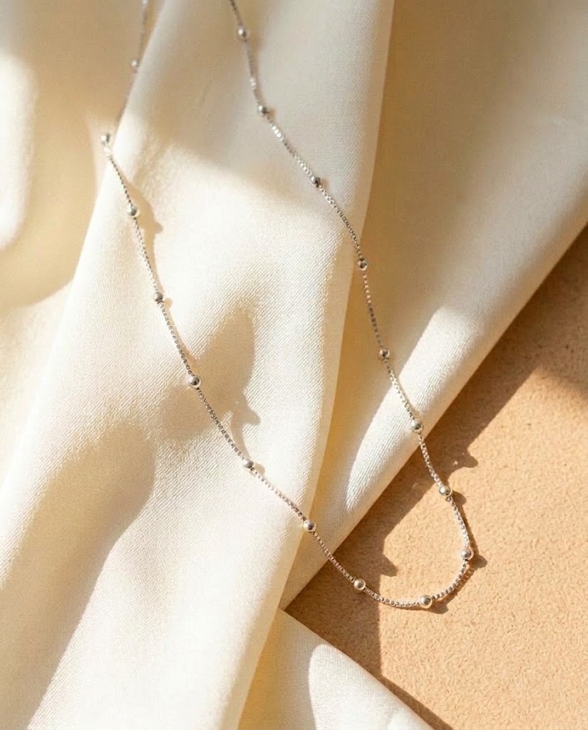 Cadena Veneciana Esferas en plata 925 — MARDAN JOYAS